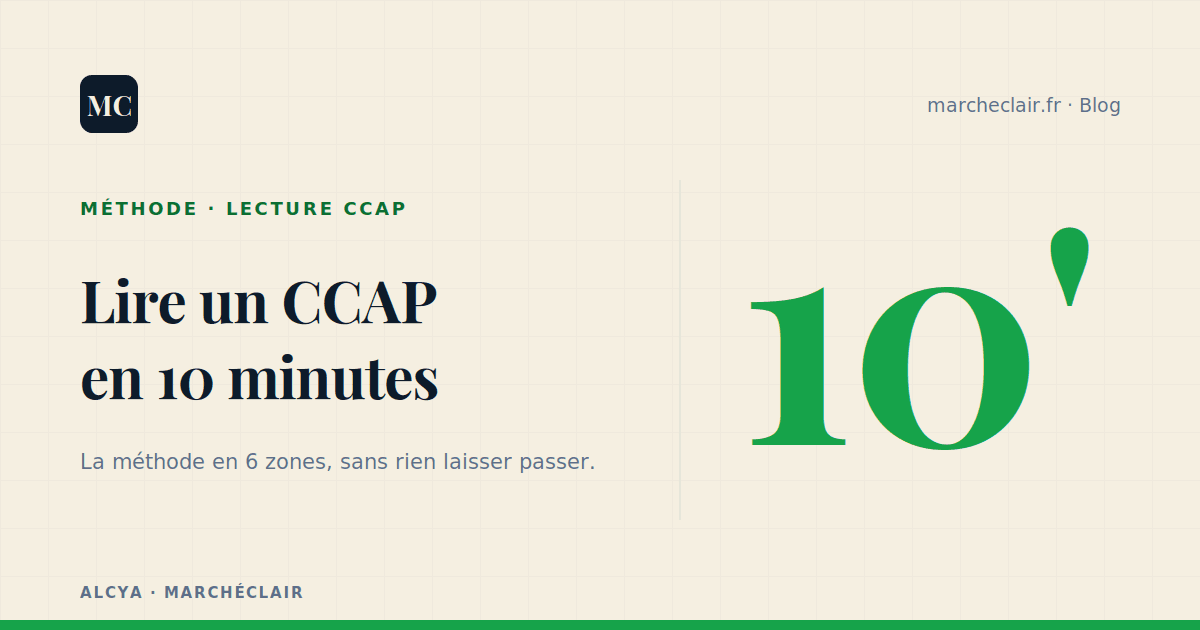 Comment lire un CCAP en 10 minutes (sans rien laisser passer)