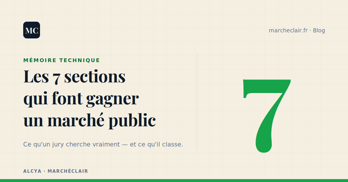 Mémoire technique BTP : les 7 sections qui font gagner un marché public